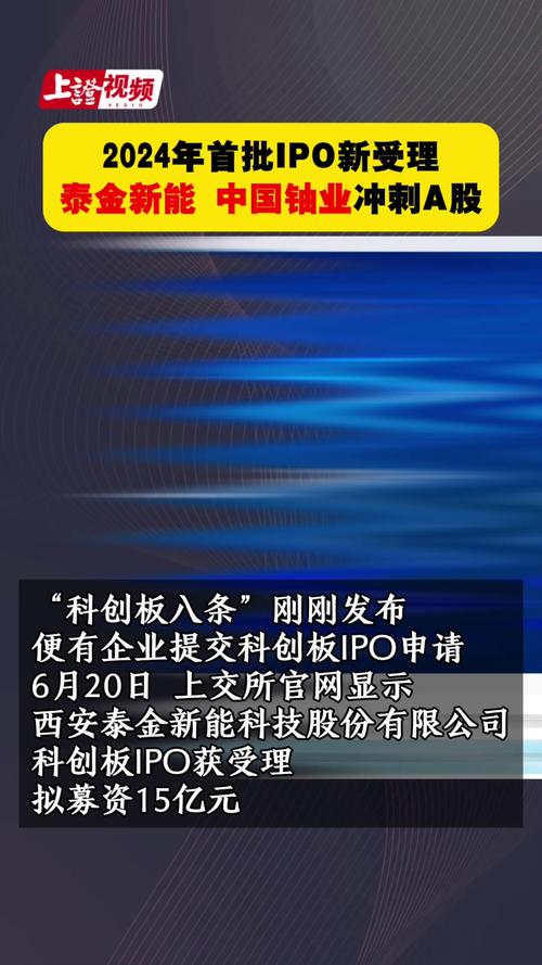 沪深交易所分别受理泰金新能、中国铀业首发申请「泰金科技股票股」 天气预报