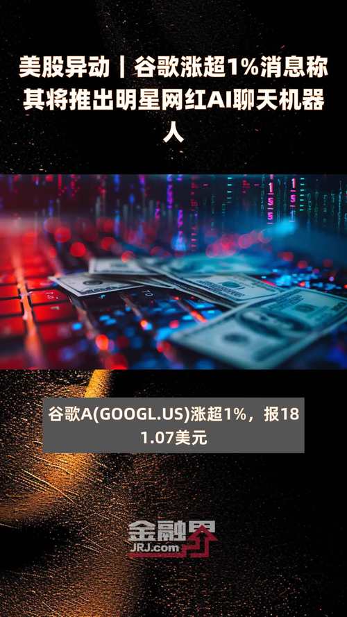 谷歌涨超1% 消息称其将推出明星网红AI聊天机器人「google聊天机器人」 生活资讯