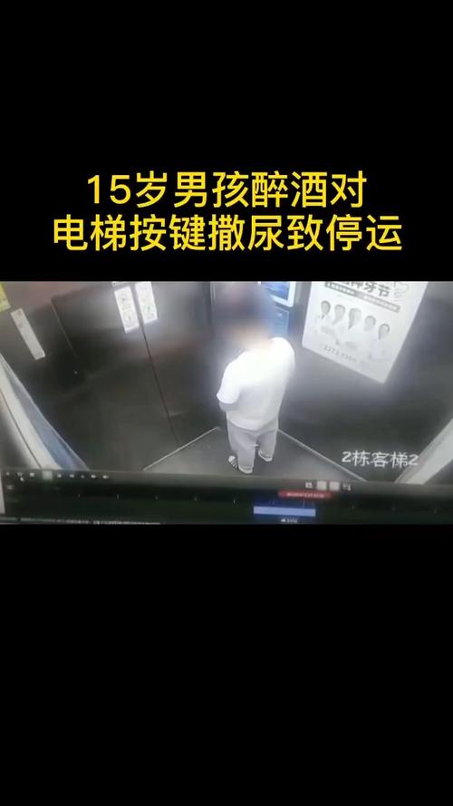 15岁少年对电梯按键撒尿，导致电梯故障，家长道歉他喝多了