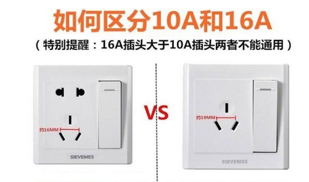 家用插座16A插座与10A插座有何不同。为何有些电器需要特定插座 家电资讯