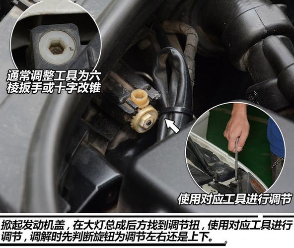 汽车车灯怎么调整。大灯调乱后怎么恢复。 家电资讯