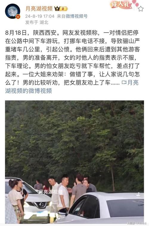 太没公德心了网传西安一对情侣停车游玩致严重堵车,引起公愤… 家电资讯