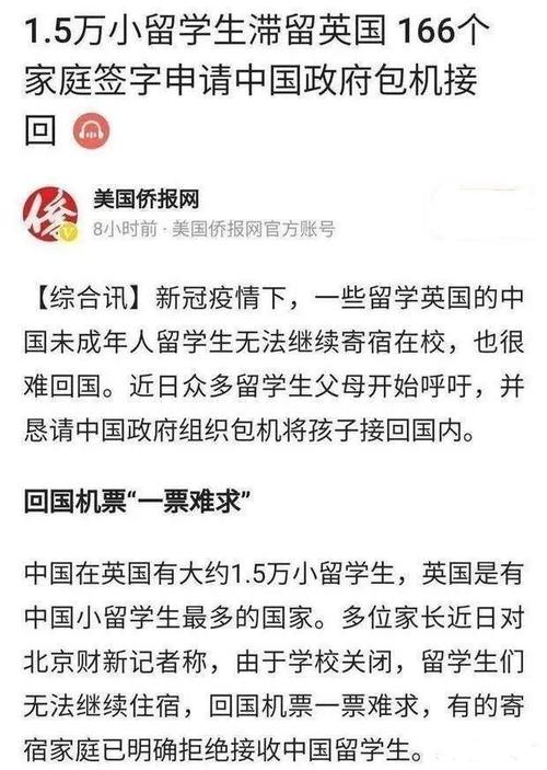 “包机”事件为什么引起反响网友低年龄留学的目的是什么。
