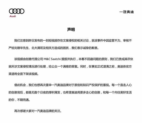怎么处理。何时处理。奥迪道歉，但认错了吗。