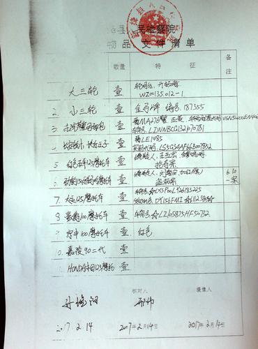 南宁市公安局南湖分局涉案财物处理公告