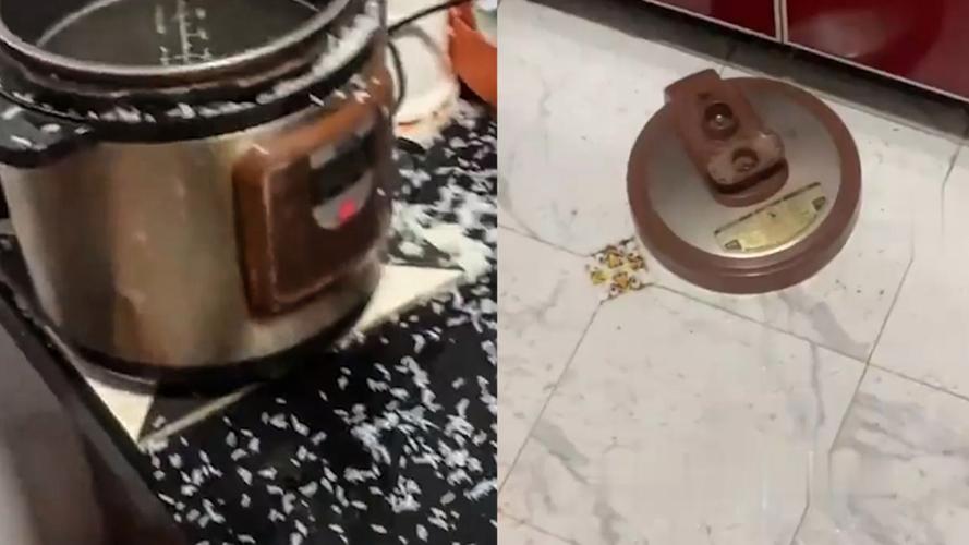 老人用高压锅煮稀饭,转身不久就炸了,为什么高压锅会爆炸。 家电资讯