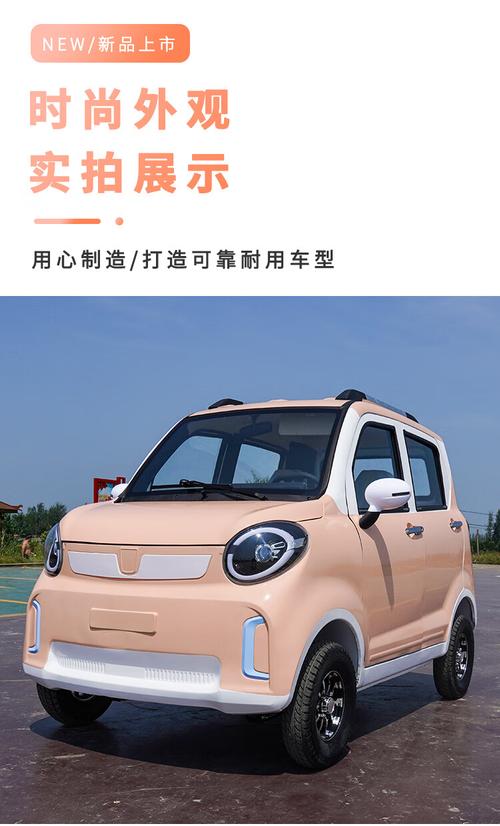 2款四轮老年代步车，可载5人，油电两用、冷暖空调，适合老人驾驶