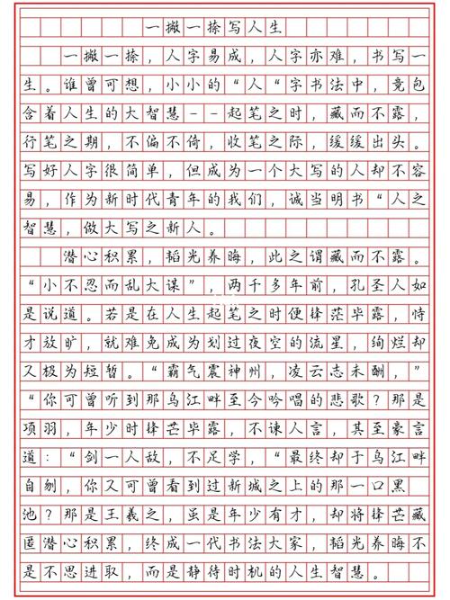 初中100分作文一撇一捺写人生 家电资讯