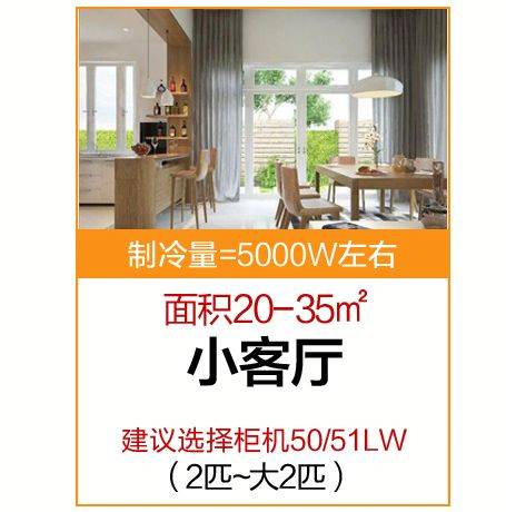 1.5匹空调放到50平客厅可以吗。行内人说买空调不只选匹数 家电资讯