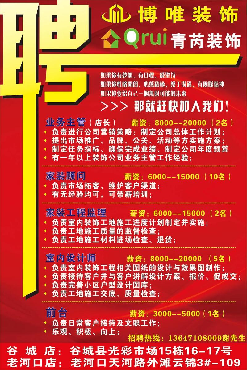 临颍室内装修行业招聘热潮：打造高品质家居生活新篇章