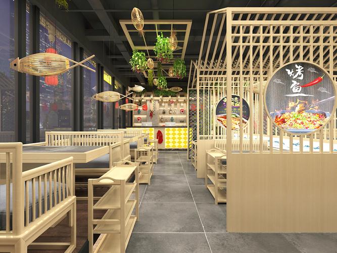 匠心独运，烤鱼新境_匠子烤鱼店内装修赏析