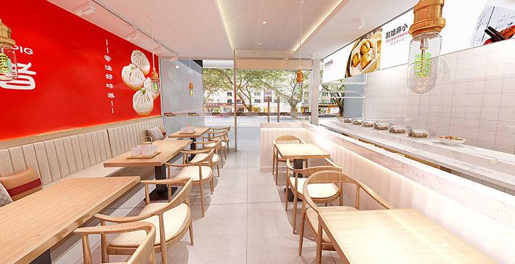 古韵现代交融，煎饼店店内装修打造温馨食客天堂