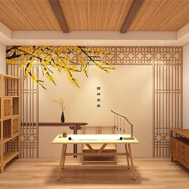 古韵盎然，室内装修中的古风画墙艺术之美