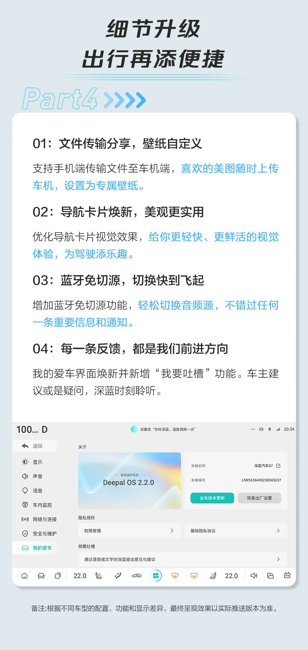深蓝推送 Deepal OS 2.2 更新：新增 QQ 音乐、全天离车记录等功能 深蓝推送 Deepal OS 2.2 更新：新增 QQ 音乐、全天离车记录等功能「深蓝音乐铃声系统」 家电资讯