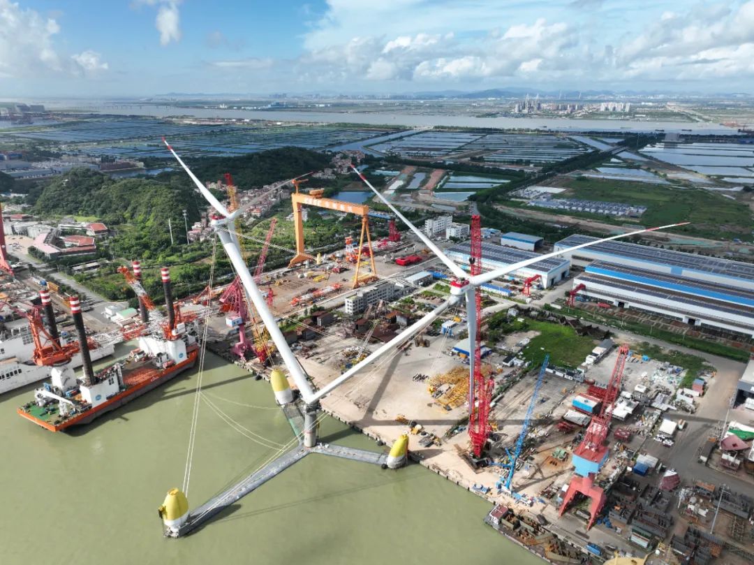 全球单体容量最大的漂浮式风电平台在广州建成，每年可发电约 5400 万度 天气预报